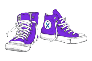 Walk a Mile Shoes - Purple